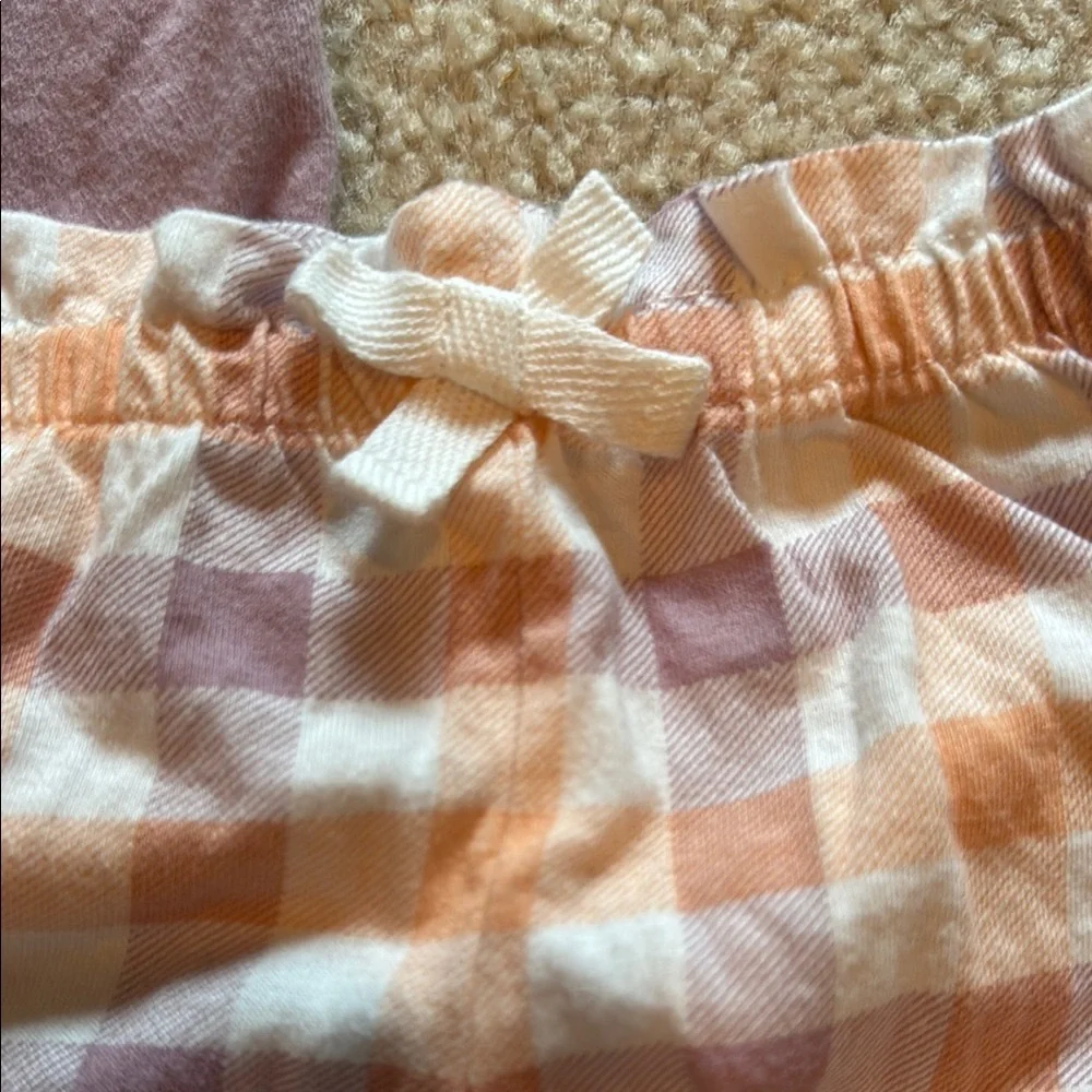 Carters 3 month Purple and Orange Kids Romper Set